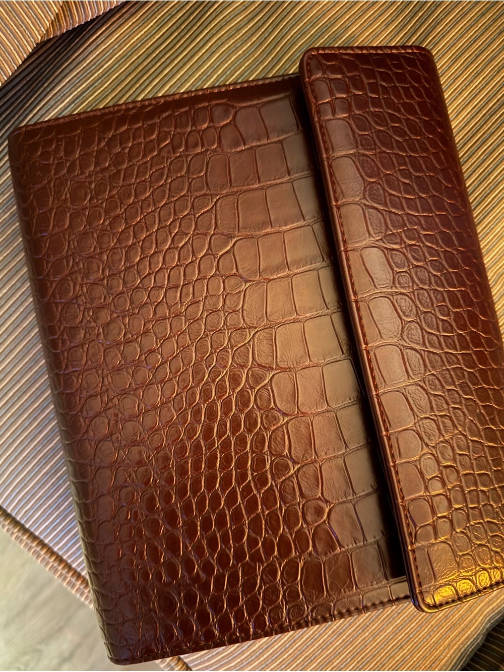 The Dailee Brown Croc A5 Binder and Weekly Inserts